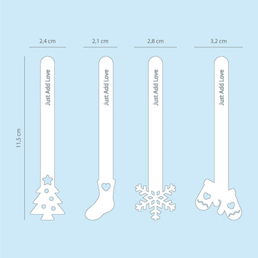 Palitos para Popsicles Sticks Natal - 8un